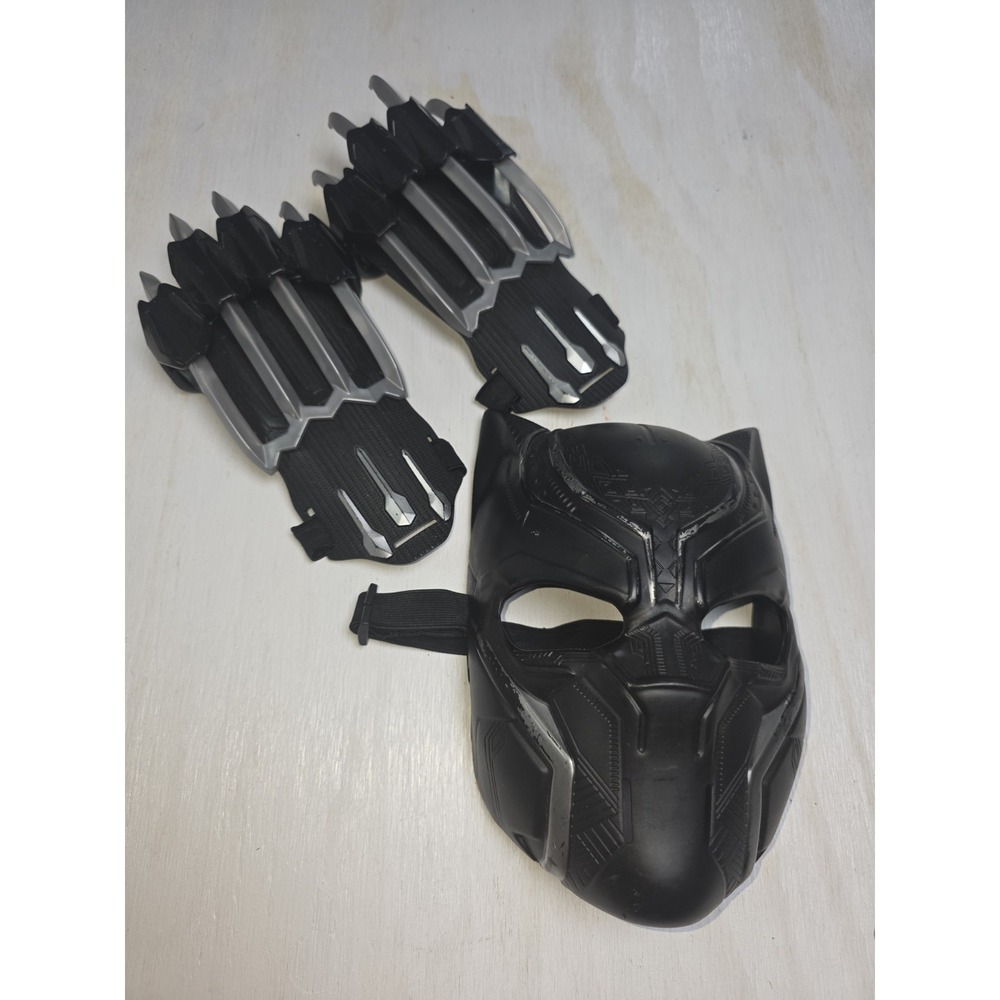 Marvel Black Panther Basic face Mask and Two Slash Claw hand props- 2015